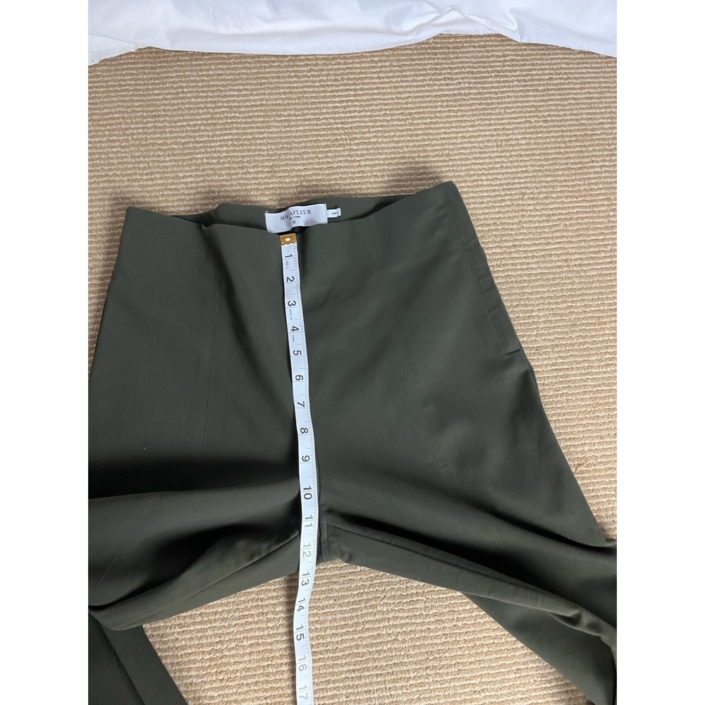 MM. La Fleur Women Green Ankle Dress Pants Size 10 Zip Side - Picture 10 of 14
